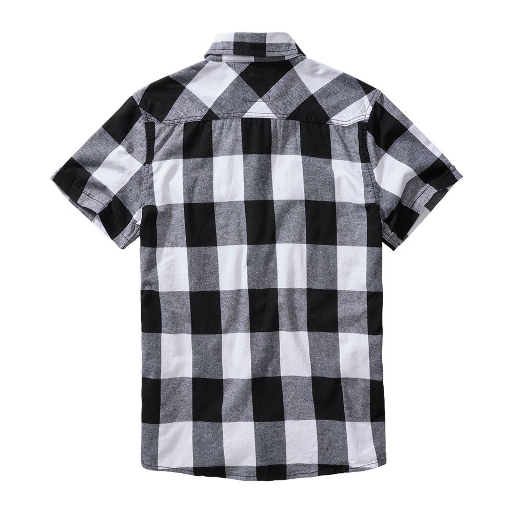 Купить Brandit 4032-46-XXL Рубашка с коротким рукавом Check Белая White / Black 2XL 7ft.ru в интернет магазине Семь Футов