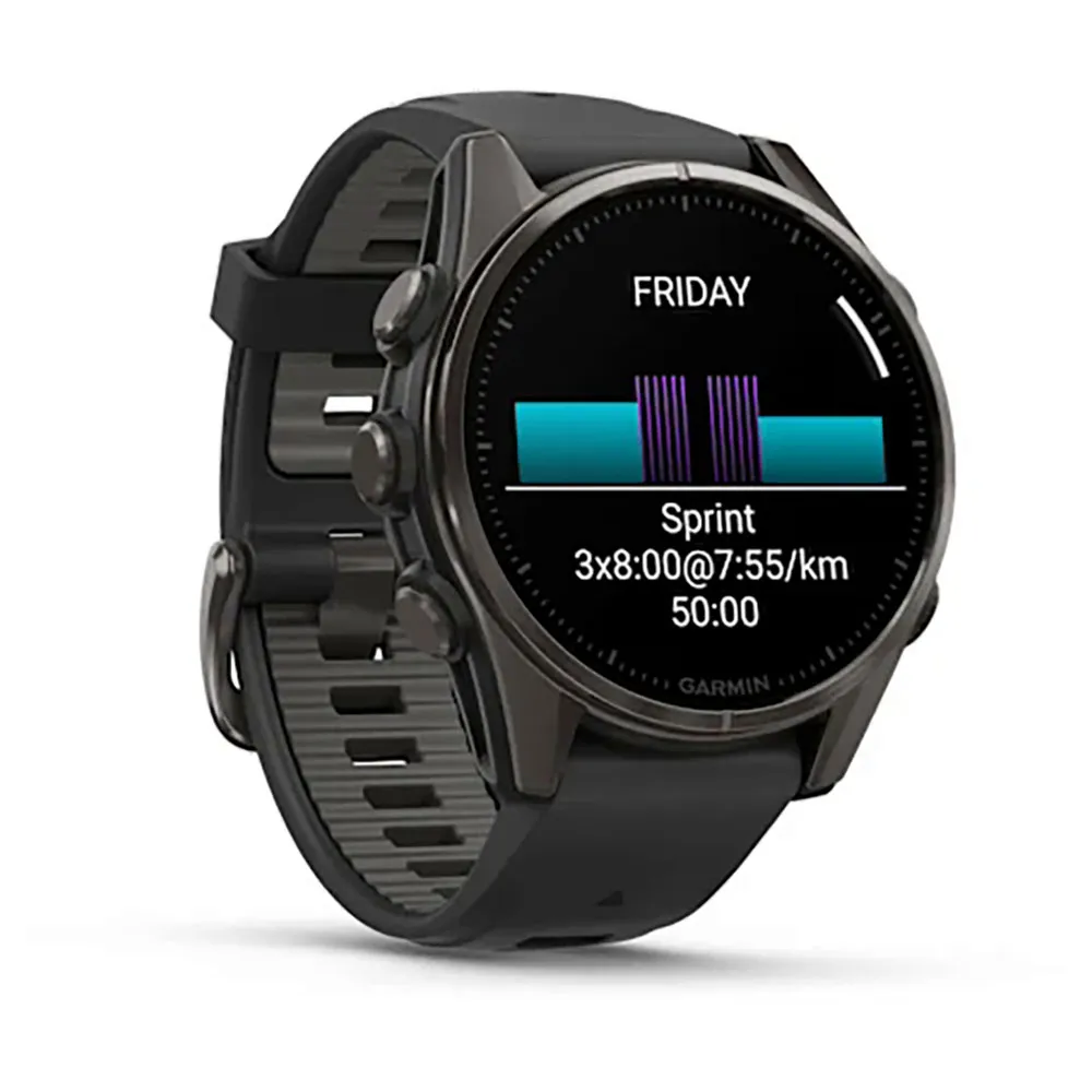 Купить Garmin 010-02903-21 Часы Fenix 8 43 mm Amoled Sapphire  Black / Carbon Gray DLC Titanium 7ft.ru в интернет магазине Семь Футов