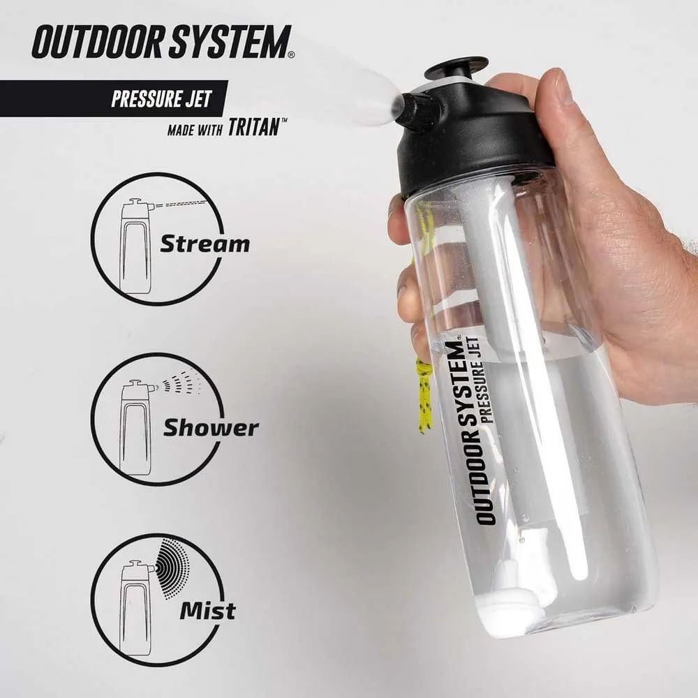 Купить Outdoor system ospj700_blk Бутылка Pressure jet 700ml Black 20x10x10 7ft.ru в интернет магазине Семь Футов