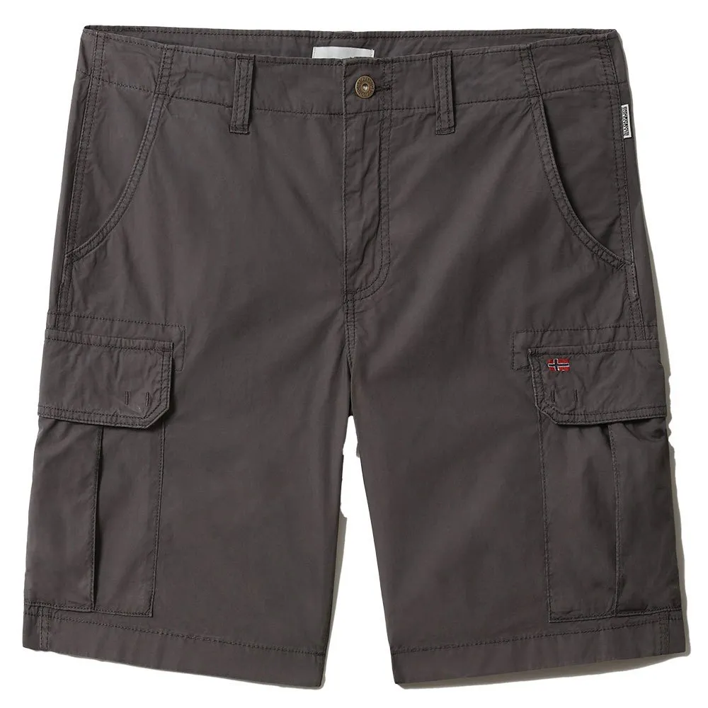 Купить Napapijri NP0A4F9U1981-32 Шорты Noto 4 Серый  Dark Grey Solid 32 7ft.ru в интернет магазине Семь Футов