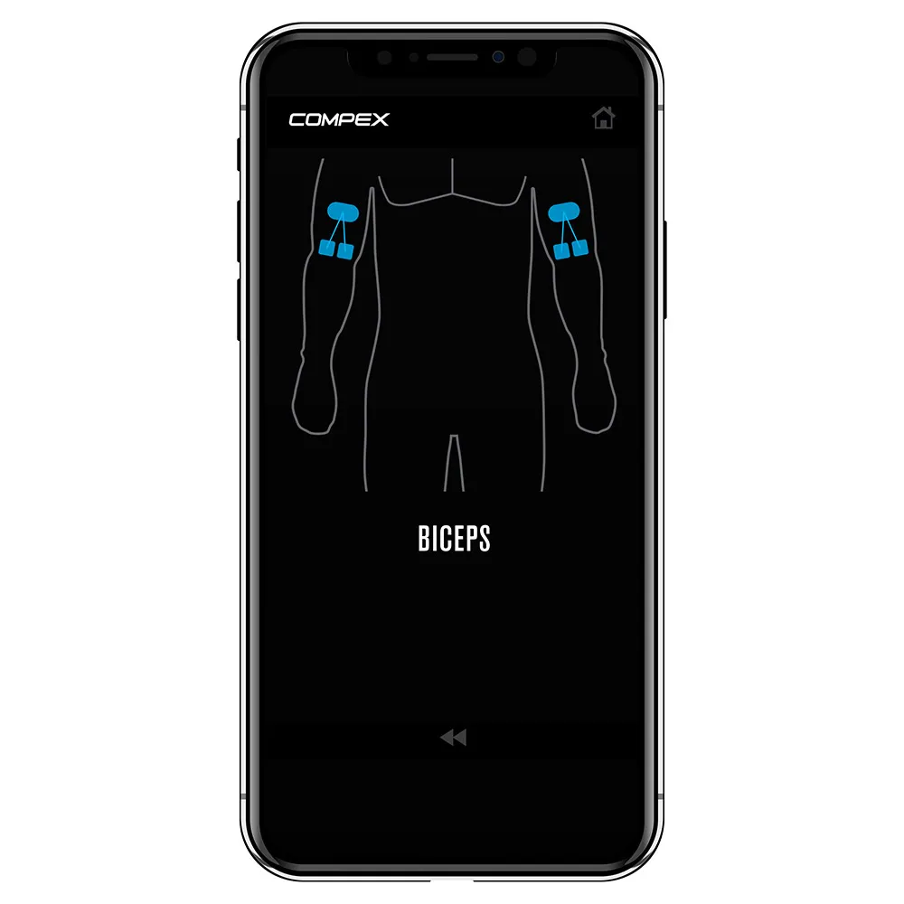 Купить Compex intl-cx192wi04 Мини беспроводной мышечный стимулятор с TENS Black 20x16x10 7ft.ru в интернет магазине Семь Футов