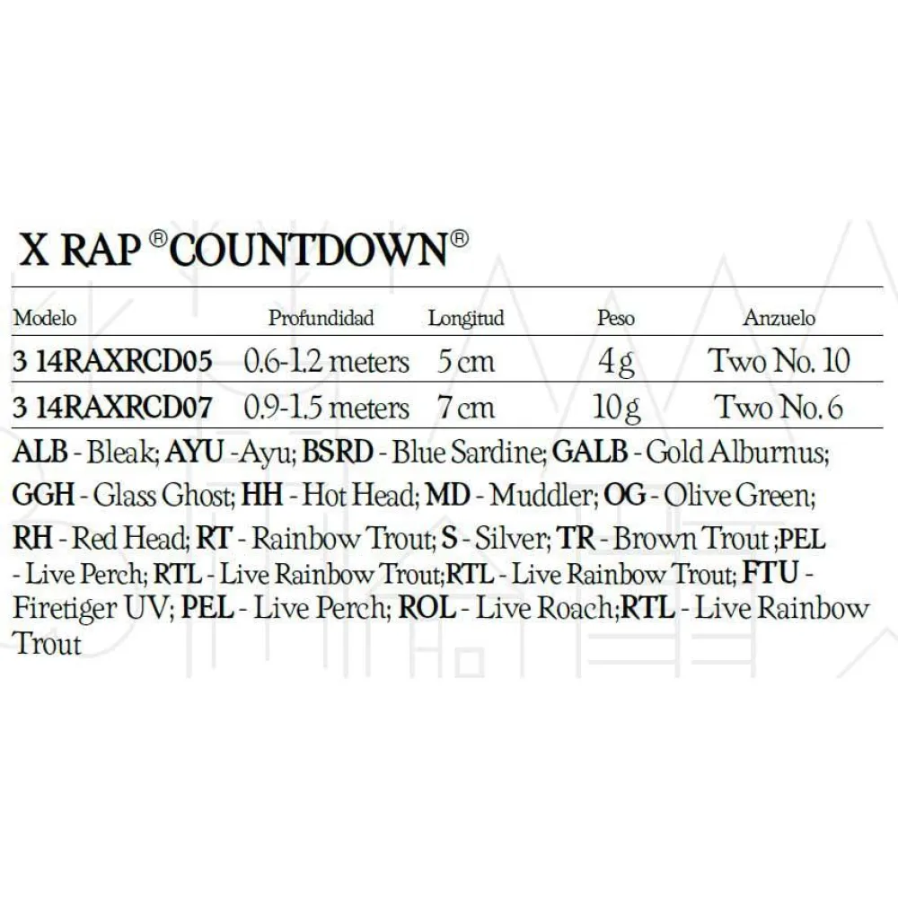 Купить Rapala 14RAXRCD05BSRD X-Rap Countdown 50 Mm 4g Многоцветный BSRD 7ft.ru в интернет магазине Семь Футов