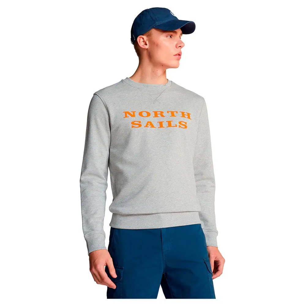 Купить North sails 691004-0926-2 Толстовка с капюшоном 691004 Graphic Серый Grey Melange S 7ft.ru в интернет магазине Семь Футов