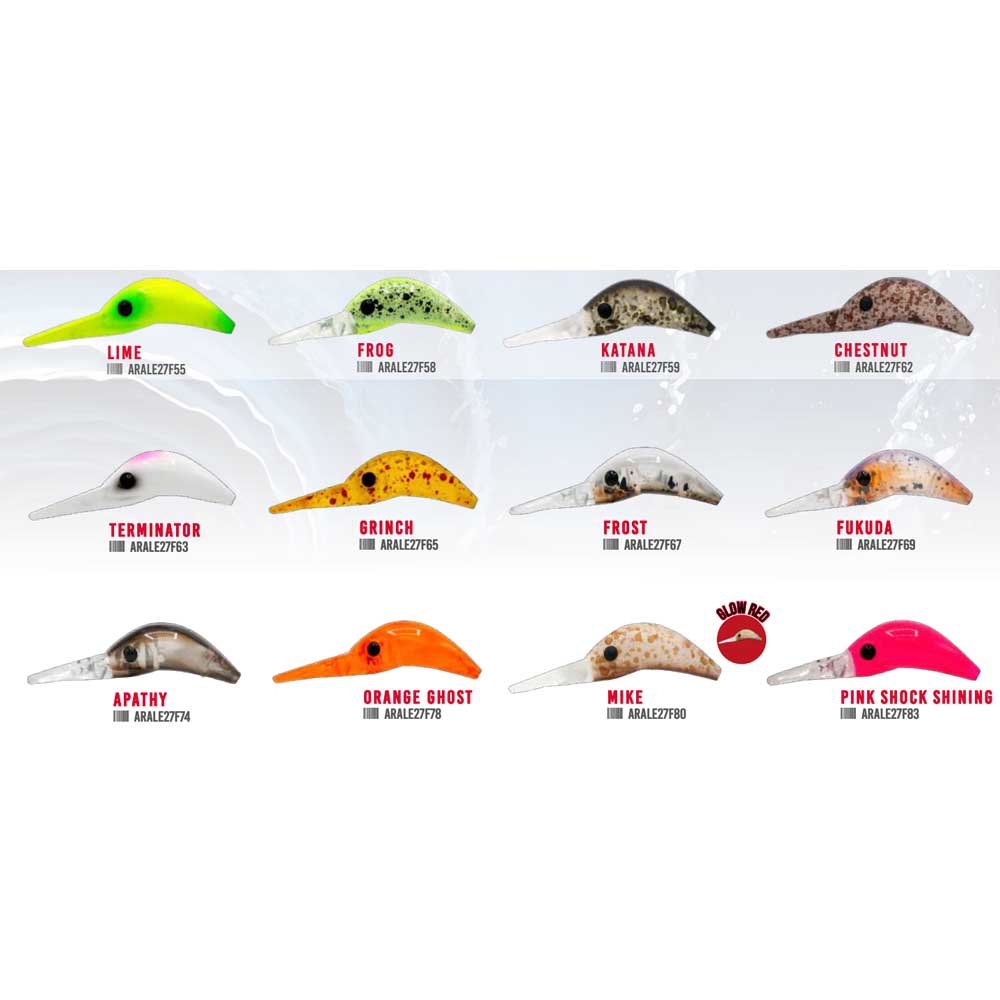 Купить Herakles ARALE27F69 Crankbait Aleca Floating 1.7g 27 mm  Fukuda 7ft.ru в интернет магазине Семь Футов