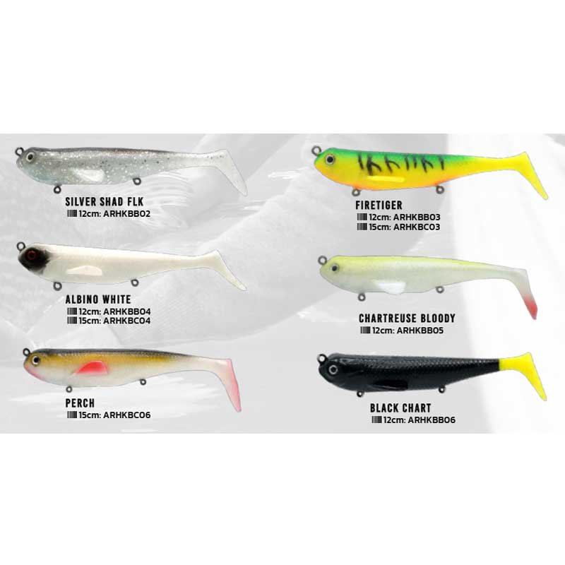 Купить Herakles ARHKBB05 Мягкий приманка T Shad 120 mm  Chartreuse Bloody 7ft.ru в интернет магазине Семь Футов