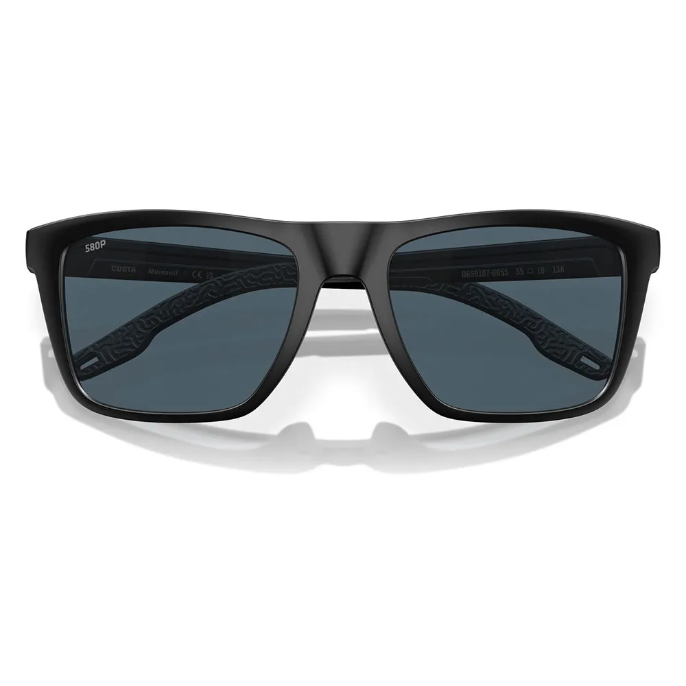 Купить Costa 06S9107-91070855 поляризованные солнцезащитные очки Mainsail Matte Black Gray 580P/CAT3 7ft.ru в интернет магазине Семь Футов