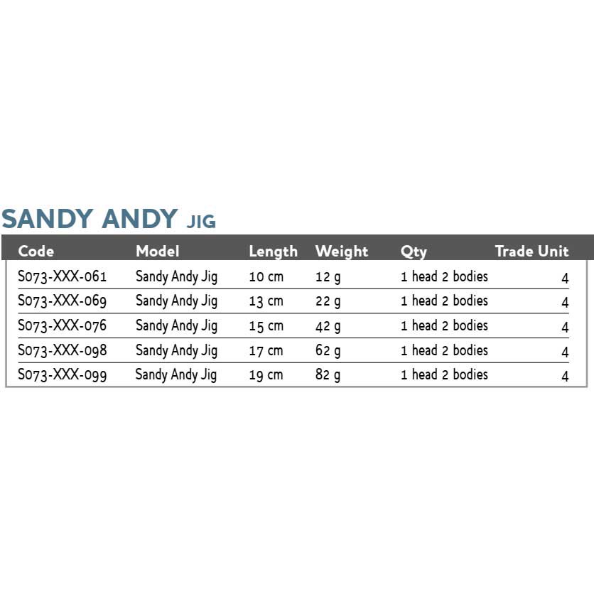 Купить Westin S073-826-076-UNIT Sandy Andy Jig 150 Mm 42g Многоцветный Spotted Sardine 7ft.ru в интернет магазине Семь Футов