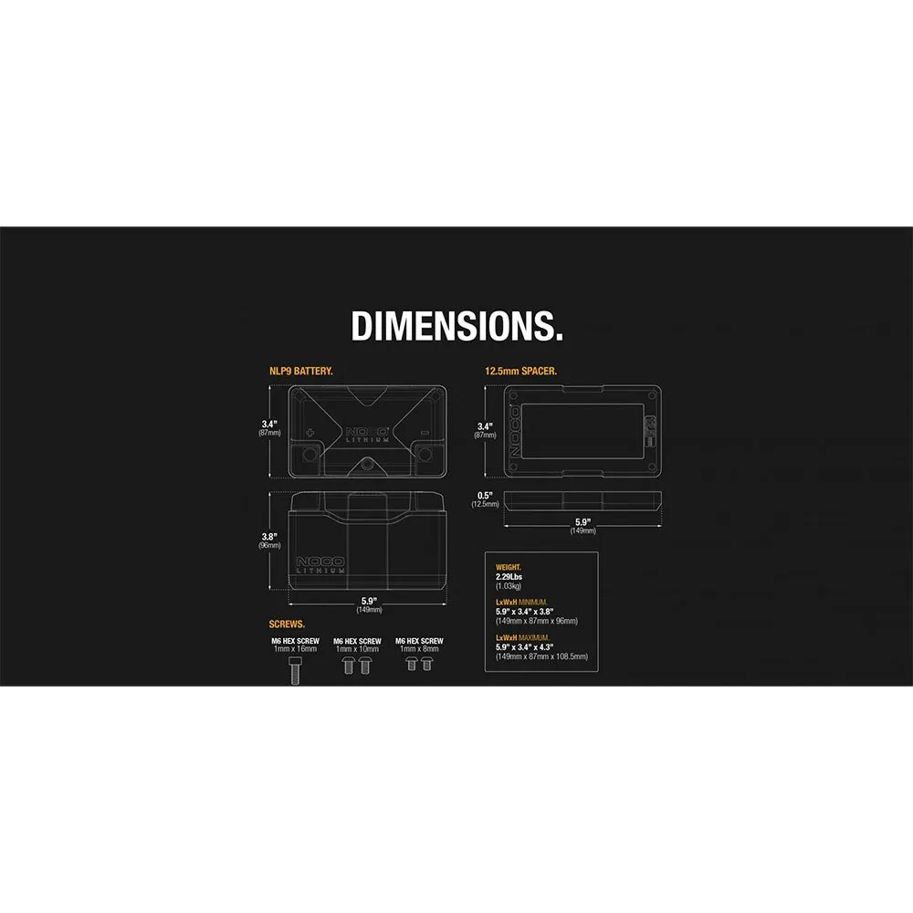 Купить Oem marine nlp9 Аккумуляторный блок  Black 25x25x15 7ft.ru в интернет магазине Семь Футов