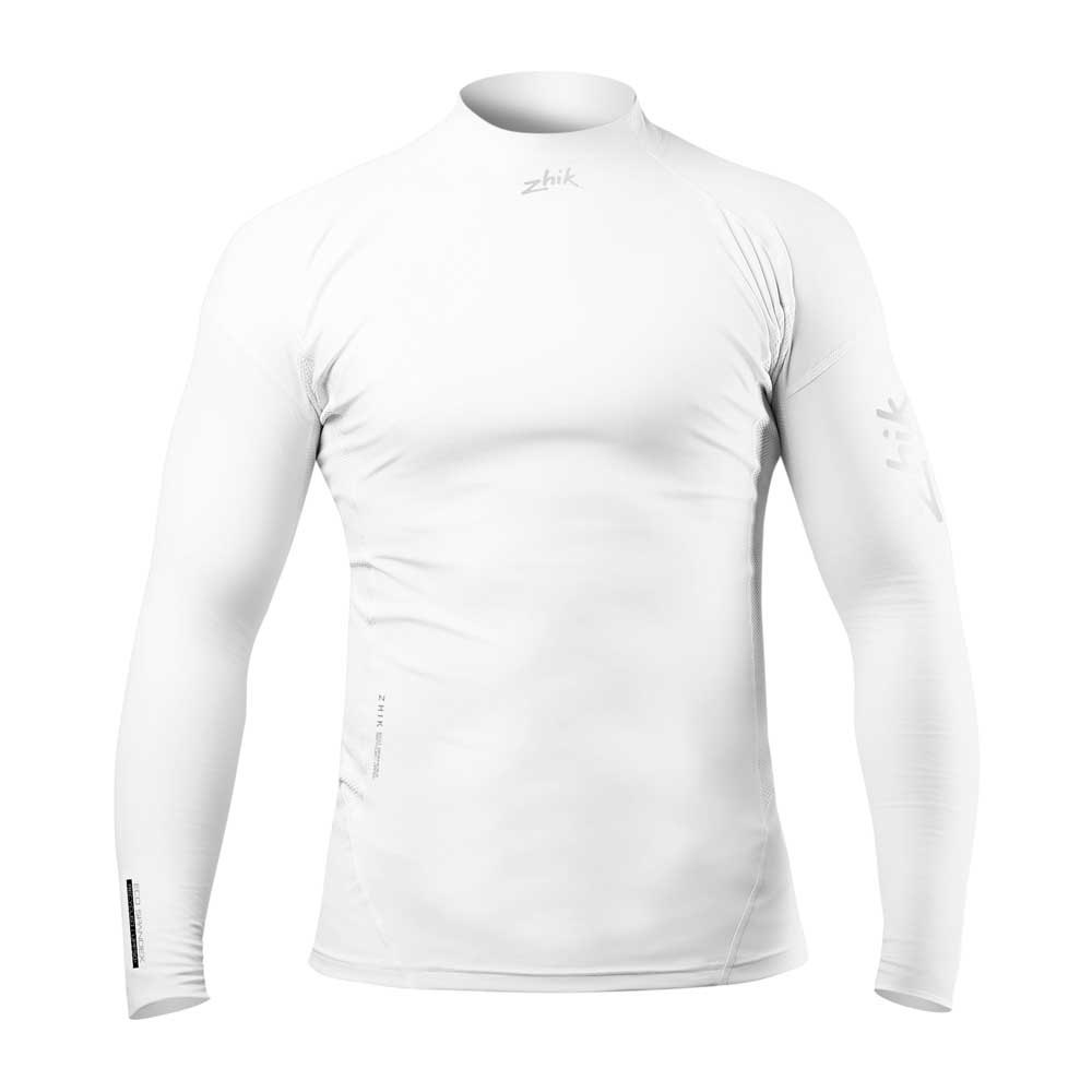 Купить Zhik DTP-0063-M-WHT-SSS Футболка с длинным рукавом Eco Spandex Белая Blanc S 7ft.ru в интернет магазине Семь Футов