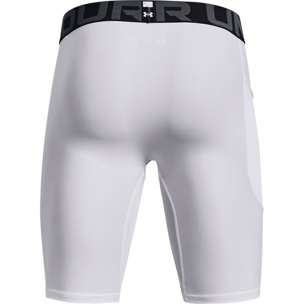 Купить Under armour 1361602-100-SMT Компрессионные шорты HeatGear Белая White / Black S 7ft.ru в интернет магазине Семь Футов