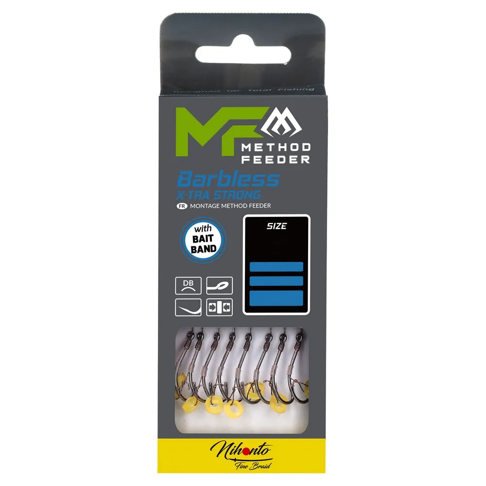 Купить Mikado HMFB2805BG-12DB безбородый связанный крючок MF Bait Band 10 cm Grey 12 7ft.ru в интернет магазине Семь Футов