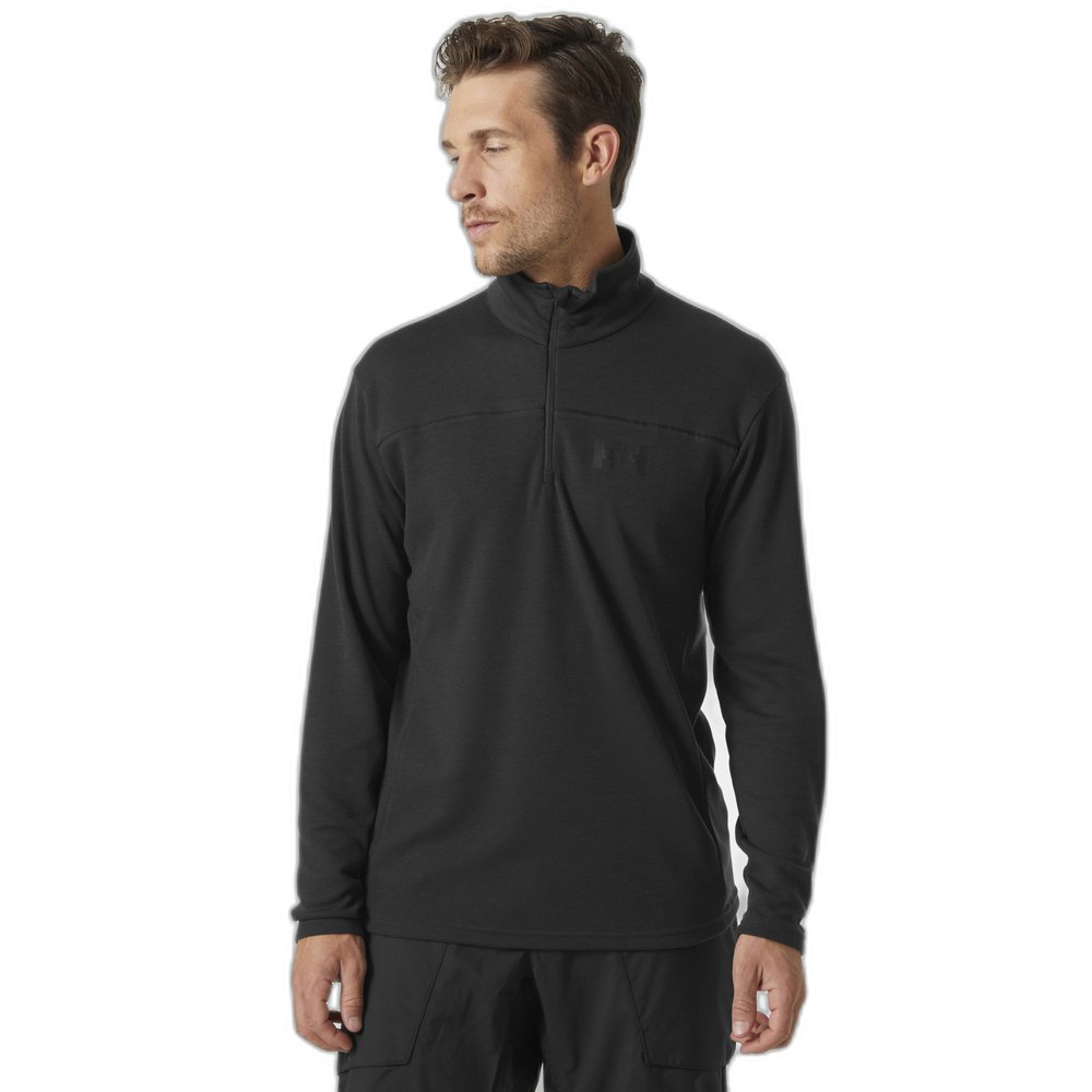 Купить Helly hansen 30208_982-XL Толстовка с полумолниеймолнией HP Черный Ebony XL 7ft.ru в интернет магазине Семь Футов