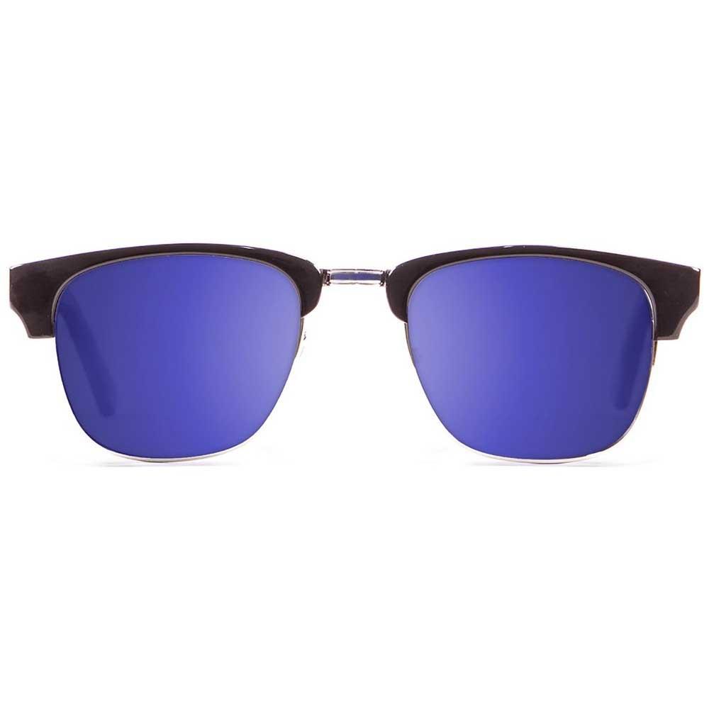 Купить Ocean sunglasses 13101.1 Солнцезащитные очки Niza Shiny Black Revo Blue/CAT3 7ft.ru в интернет магазине Семь Футов