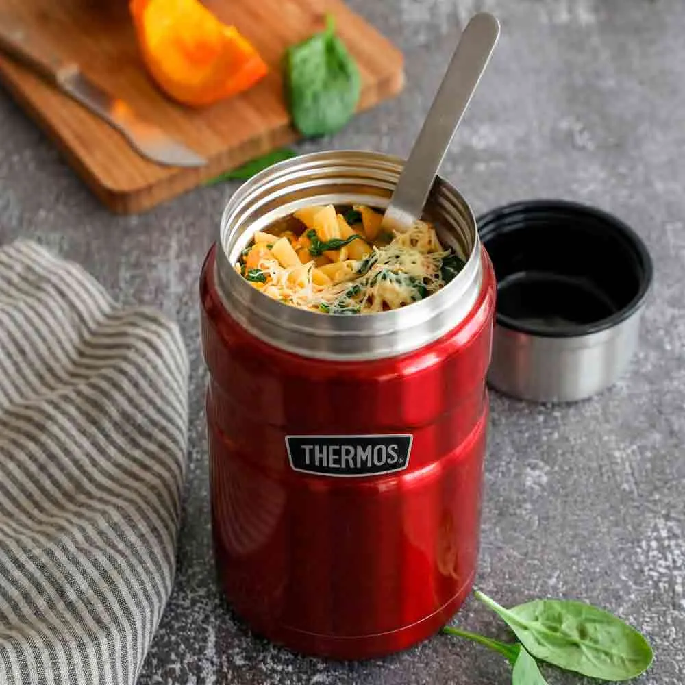 Купить Thermo 63226 термос Stainless Steel-710ml Methallic Red 20x10x10 7ft.ru в интернет магазине Семь Футов