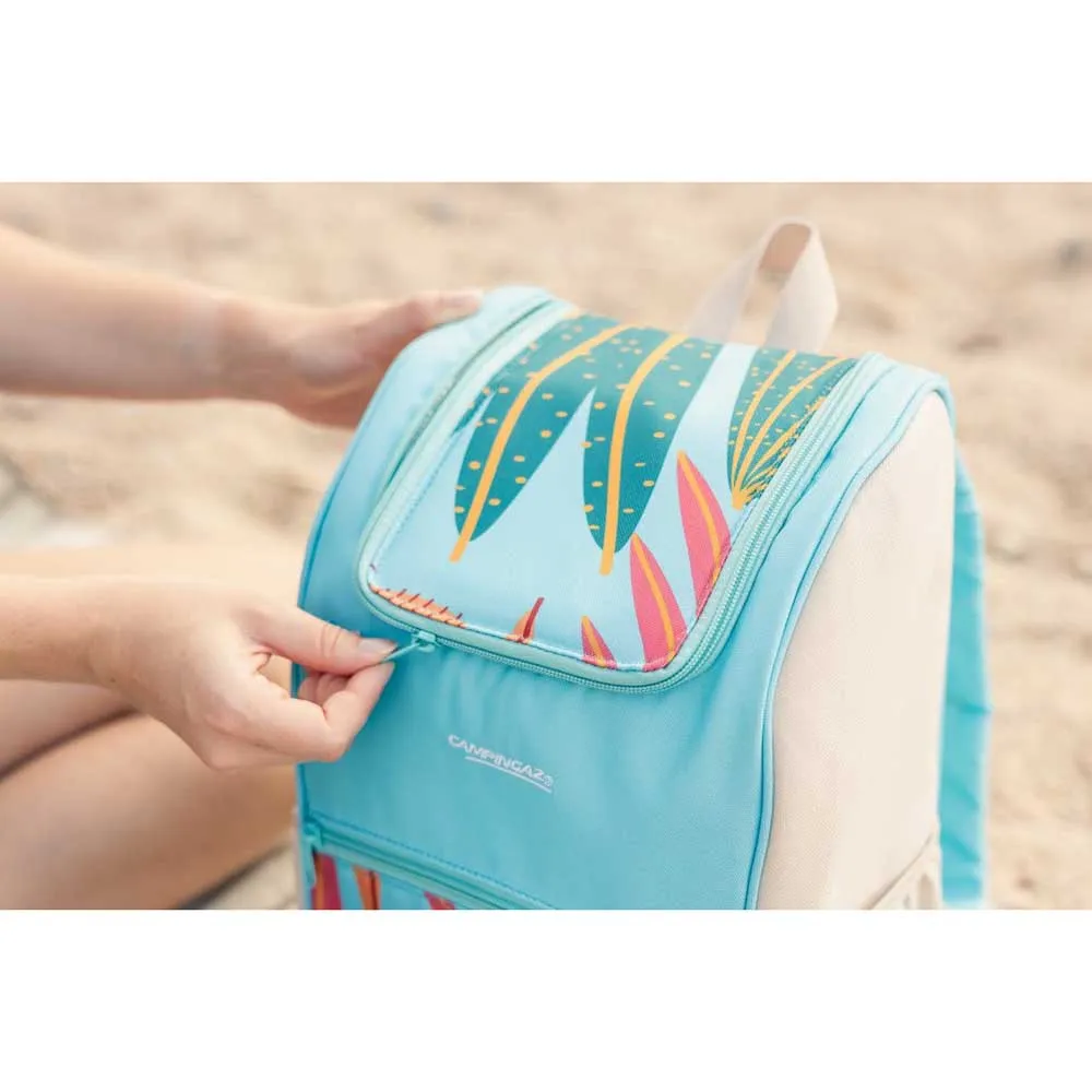 Купить Campingaz 2227041 Мягкий переносной кулер Ethnic-9L Backpack Light Grey / Turquoise 24x7x39 7ft.ru в интернет магазине Семь Футов