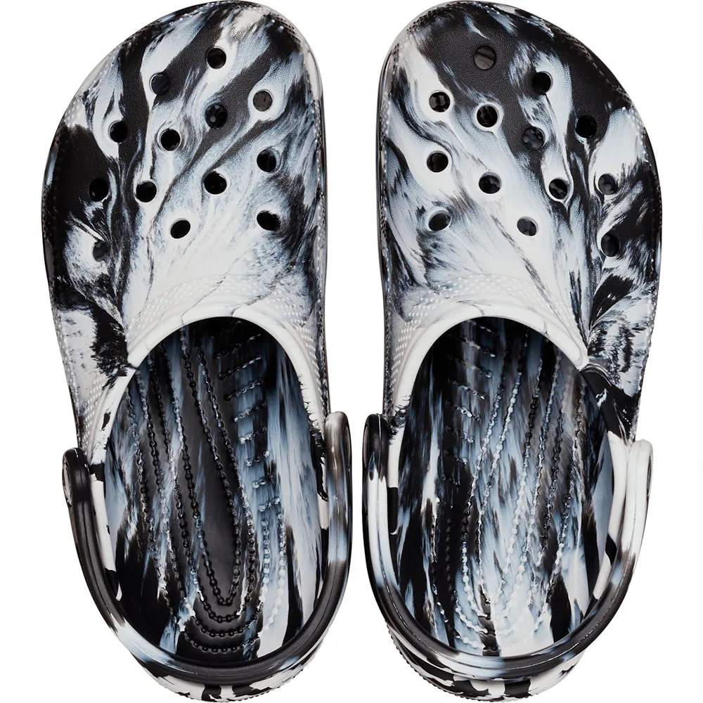Купить Crocs 206867-103b-m7/w9 Деревянные башмаки Classic Marbled White / Black 35x25x15 EU 39 7ft.ru в интернет магазине Семь Футов