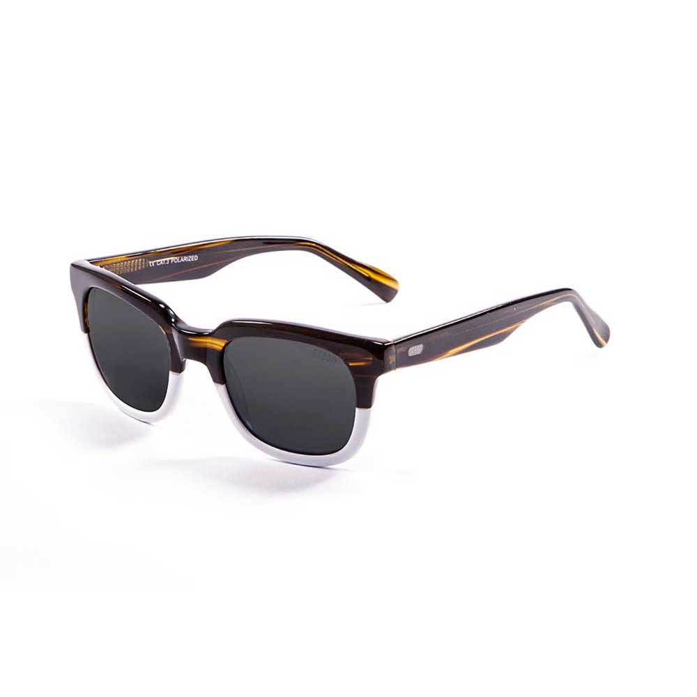 Купить Ocean sunglasses 61000.0 поляризованные солнцезащитные очки San Clemente Brown / White / Smoke 7ft.ru в интернет магазине Семь Футов