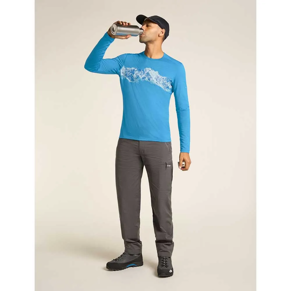 Купить Icebreaker 0A56QU0A0S Базовый слой с длинным рукавом Merino 200 Oasis Remarkables Голубой Arctic S 7ft.ru в интернет магазине Семь Футов