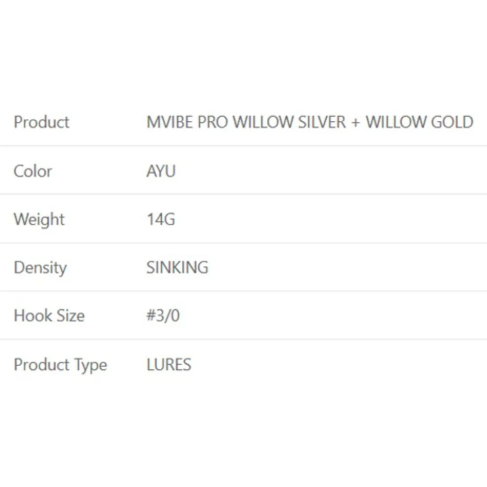 Купить Westin P248-1106-014-UNIT Spinnerbait Mvibe Pro Willow Silver Willow Gold 3/0 14g Желтый Ayu 7ft.ru в интернет магазине Семь Футов