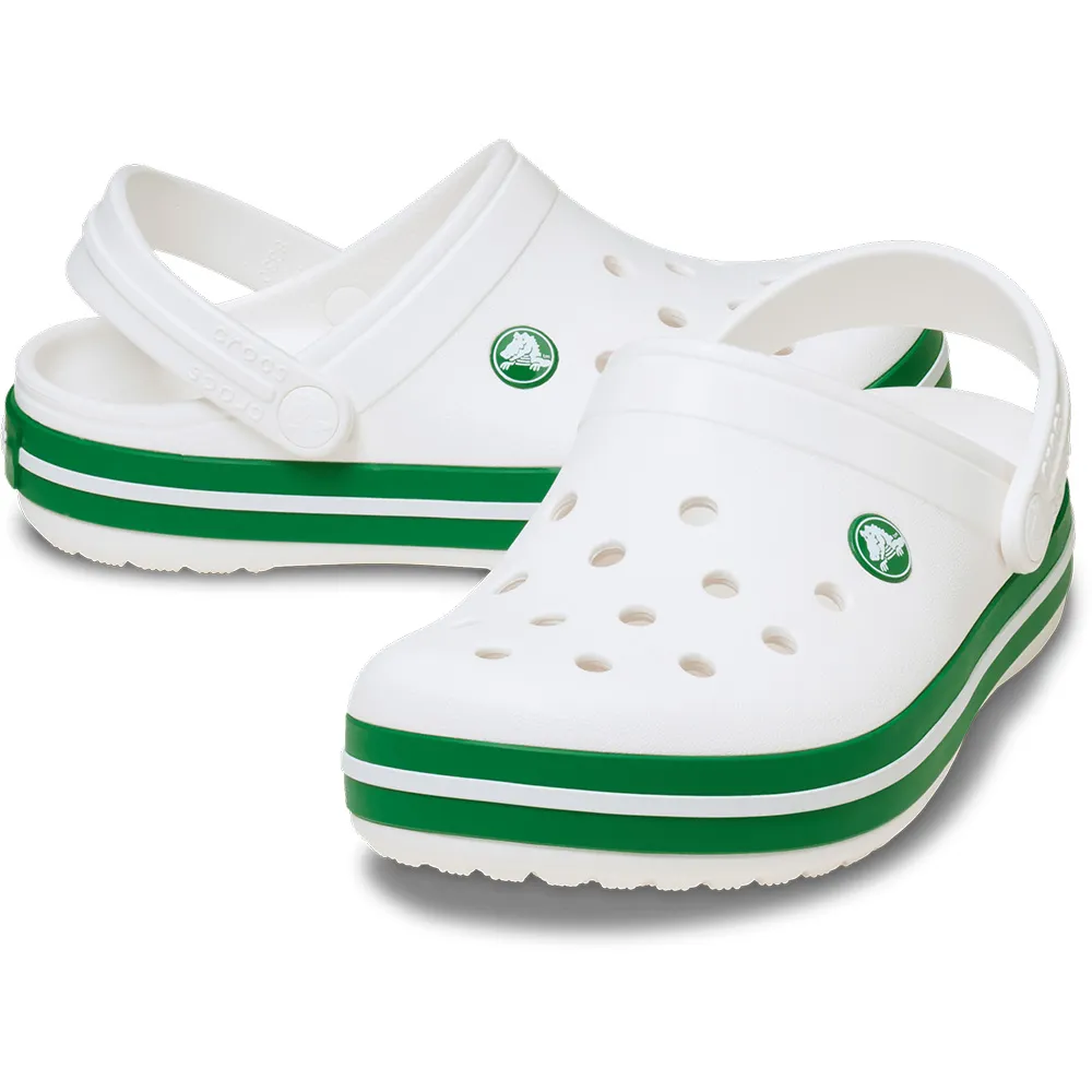 Купить Crocs 207005-1wh-c9 Деревянные башмаки Band T White / Green Ivy 35x25x15 EU 25 7ft.ru в интернет магазине Семь Футов