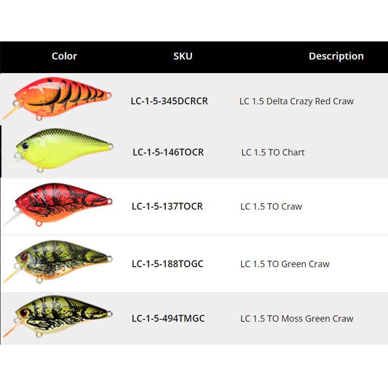 Купить Lucky craft 13LC-1-5TOMGCRAW 1.5 Floating воблеры 60 mm 12g  Moss Green Craw 7ft.ru в интернет магазине Семь Футов