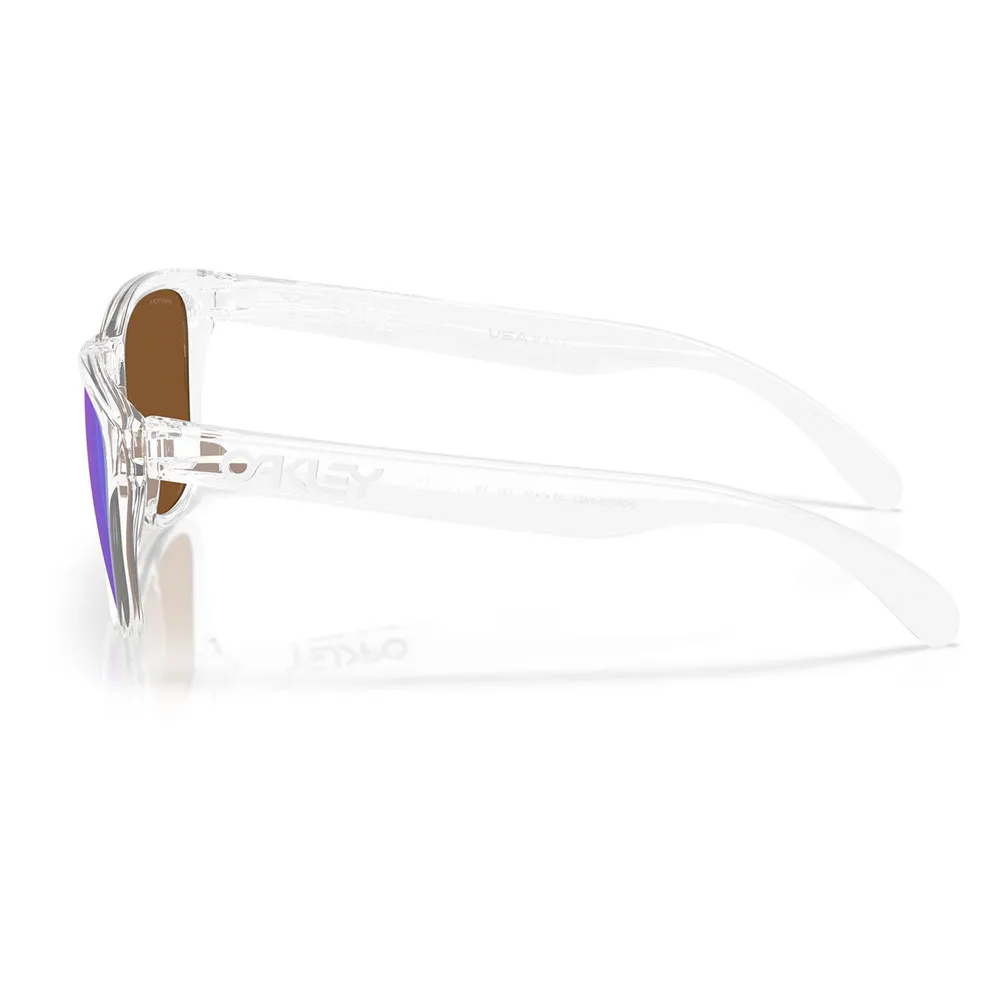 Купить Oakley OO9508-0253 Солнцезащитные очки Frogskins s Polished Clear Prizm Violet/CAT3 7ft.ru в интернет магазине Семь Футов
