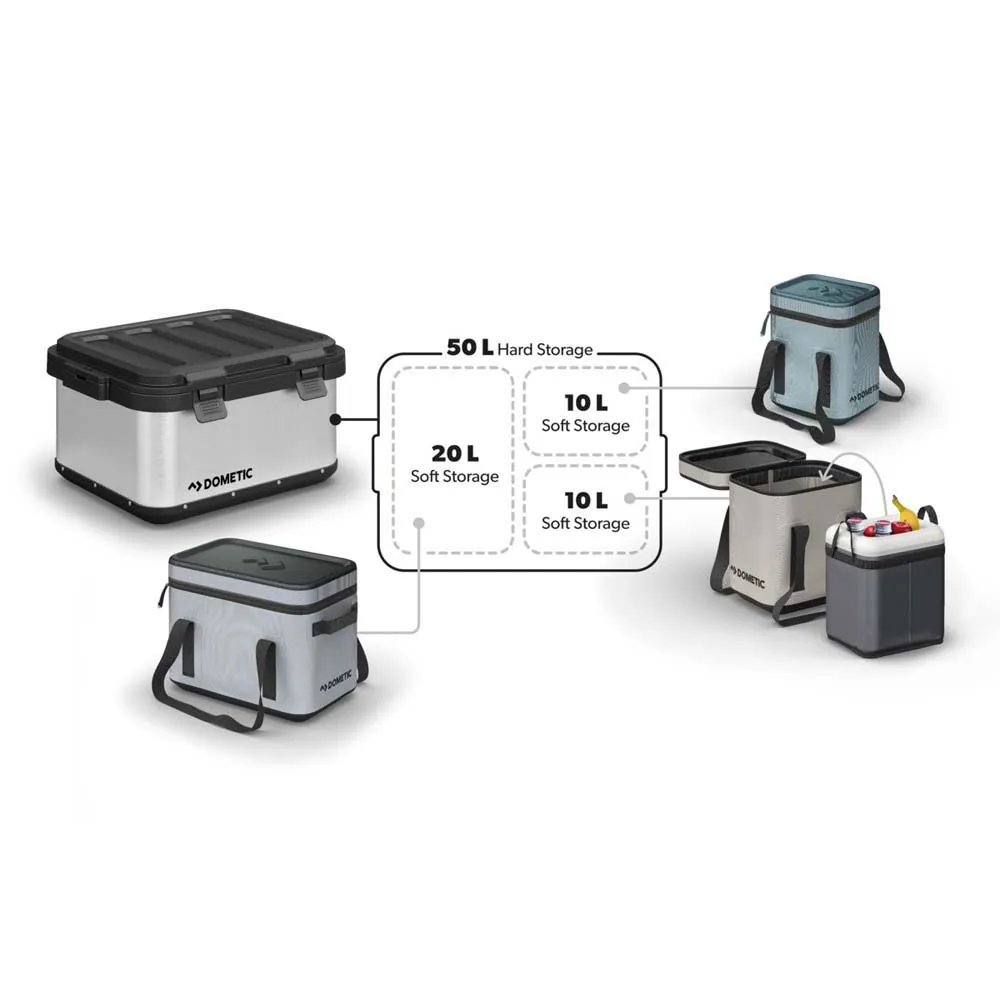 Купить Dometic 9600051031 коробка Go Hard Storage 50L Серебристый Silver / Black 7ft.ru в интернет магазине Семь Футов