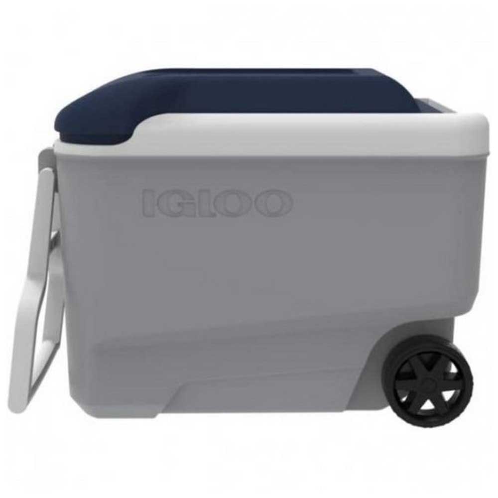 Купить Igloo coolers 34687 Maxcold 40L Жесткий портативный холодильник на колесах Grey / White / Blue 58 x 33 x 45 cm 7ft.ru в интернет магазине Семь Футов