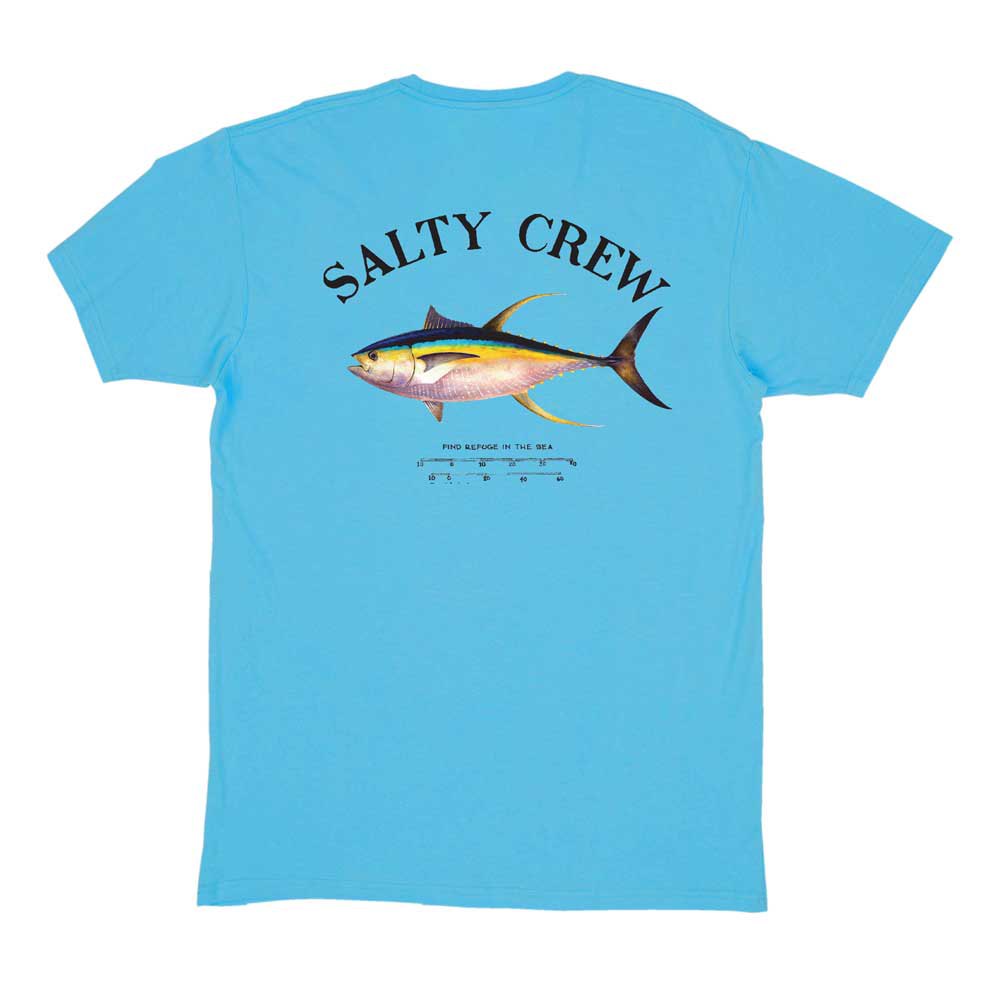 Купить Salty crew 20035039-TQE-XXL Футболка с коротким рукавом Ahi Mount Голубой Turquoise 2XL 7ft.ru в интернет магазине Семь Футов