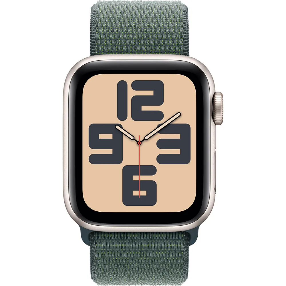 Купить Apple MXGH3QL/A  Watch SE GPS + Cellular 40mm Sport Loop Золотистый Starlight Aluminium / Lake Green 7ft.ru в интернет магазине Семь Футов