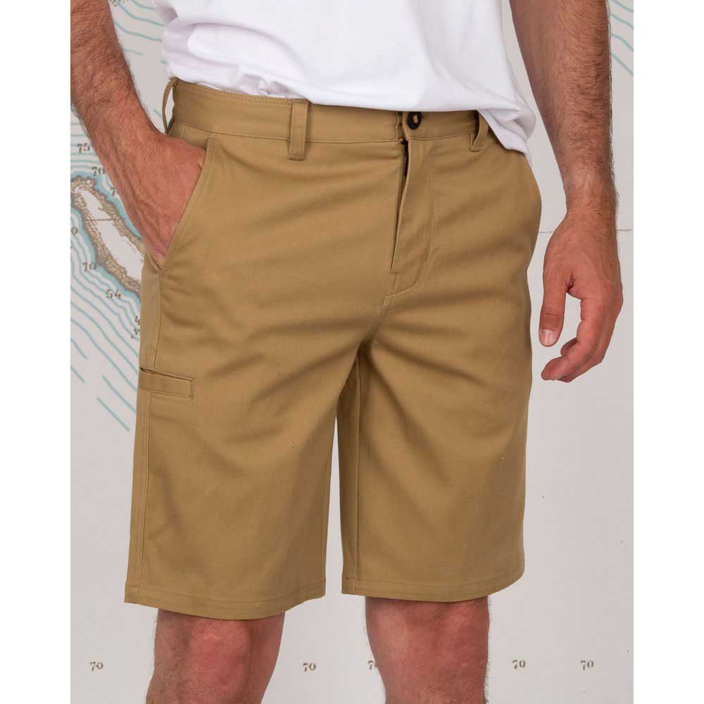 Купить Salty crew 30035022-WRKBRN-36 Шорты Deckhand Chino Walkshort Бежевый Workwear Brown 36 7ft.ru в интернет магазине Семь Футов