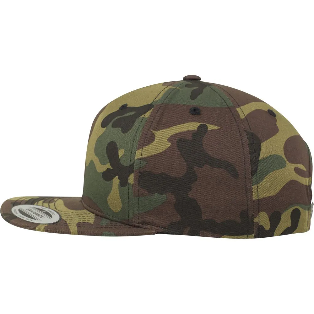 Купить Brandit 7047-10-OS Кепка Camo Classic Snapback Зеленый  Woodland 7ft.ru в интернет магазине Семь Футов