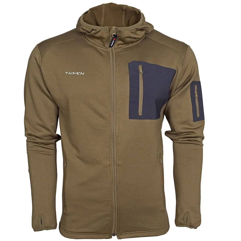 Купить Taimen 10067348 Толстовка на молнии Polartec Power Stretch Dark Shadow 2XL 7ft.ru в интернет магазине Семь Футов