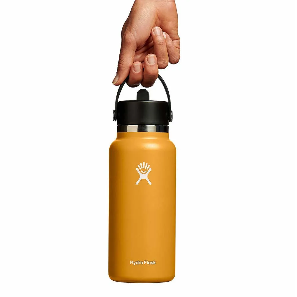 Купить Hydro flask W32BFS162 Бутылка из нержавеющей стали Wide Flex Straw 940ml Fossil 7ft.ru в интернет магазине Семь Футов