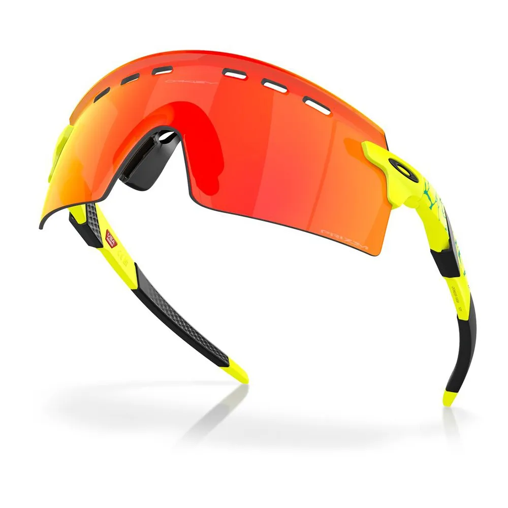 Купить Oakley OO9235-1939 Солнцезащитные очки Encoder strike vented Оранжевый Matte Tennis Ball Yelllow Prizm Ruby/CAT3 7ft.ru в интернет магазине Семь Футов