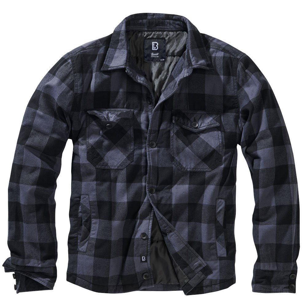 Купить Brandit 9478-28-4XL Куртка Lumberjack Черный  Black / Grey 4XL 7ft.ru в интернет магазине Семь Футов