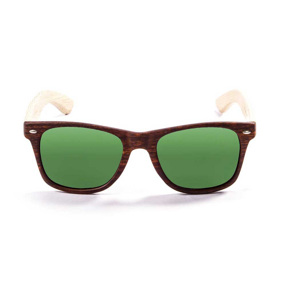 Купить Ocean sunglasses 50002.3 Деревянные поляризованные солнцезащитные очки Beach Brown / Green 7ft.ru в интернет магазине Семь Футов
