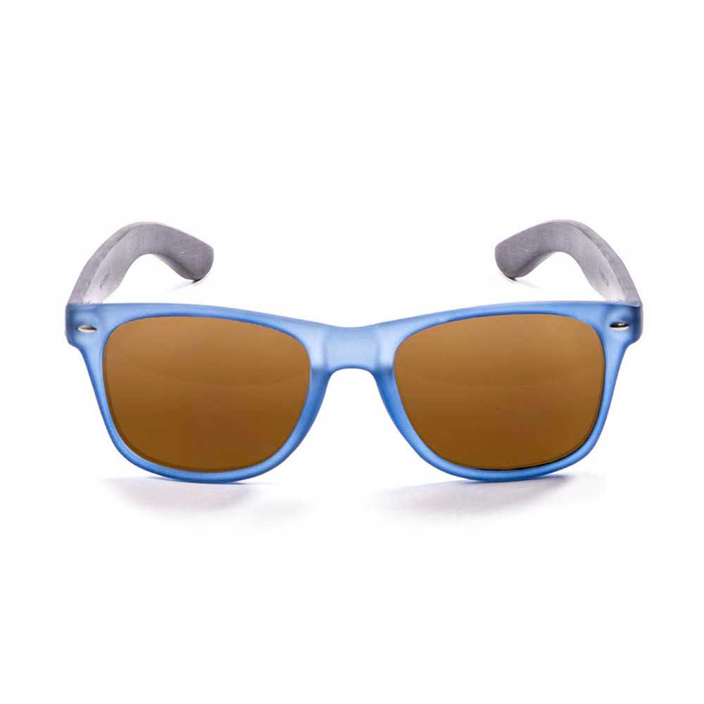 Купить Ocean sunglasses 50010.5 Деревянные поляризованные солнцезащитные очки Beach Brown / Blue Transparent / Brown 7ft.ru в интернет магазине Семь Футов