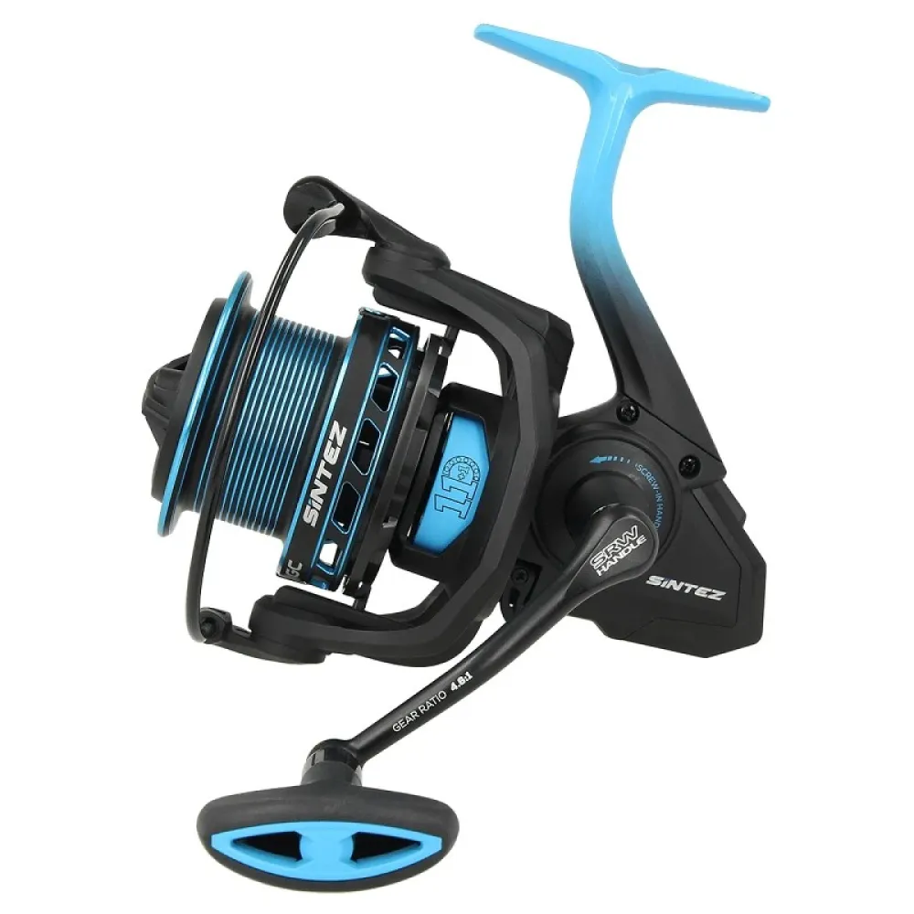 Купить Golden catch 1039075 Катушка для карпфишинга Sintez Feeder Black / Light Blue 20x20x15 4500 7ft.ru в интернет магазине Семь Футов