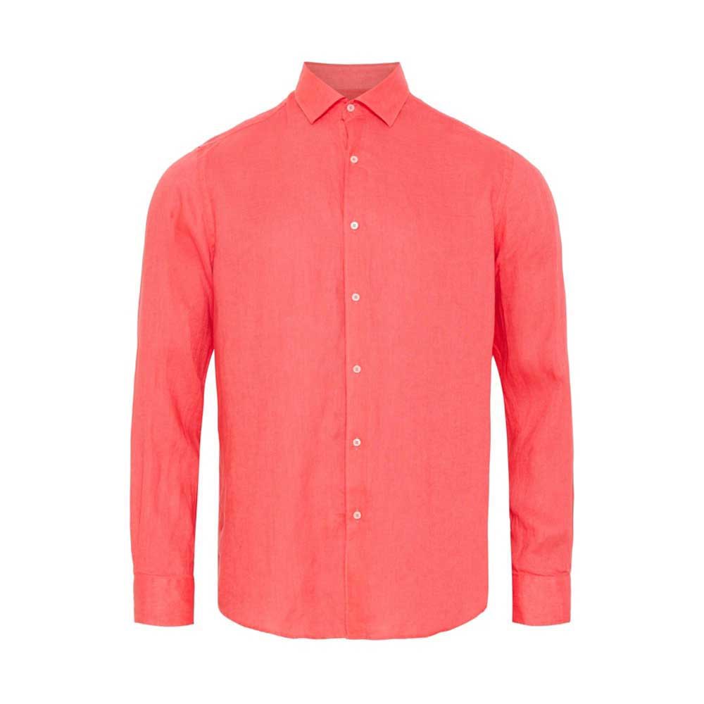 Купить Sea ranch 22-7-284-3044-L Рубашка с длинным рукавом Bastian Linen Розовый Pink L 7ft.ru в интернет магазине Семь Футов
