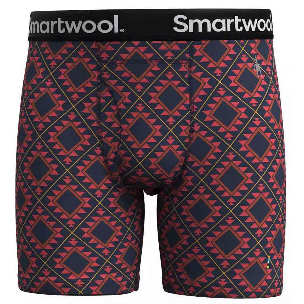 Купить Smartwool SW017005L911.XXL Боксёр Merino Print Brief Голубой Scarlet Red 2XL 7ft.ru в интернет магазине Семь Футов