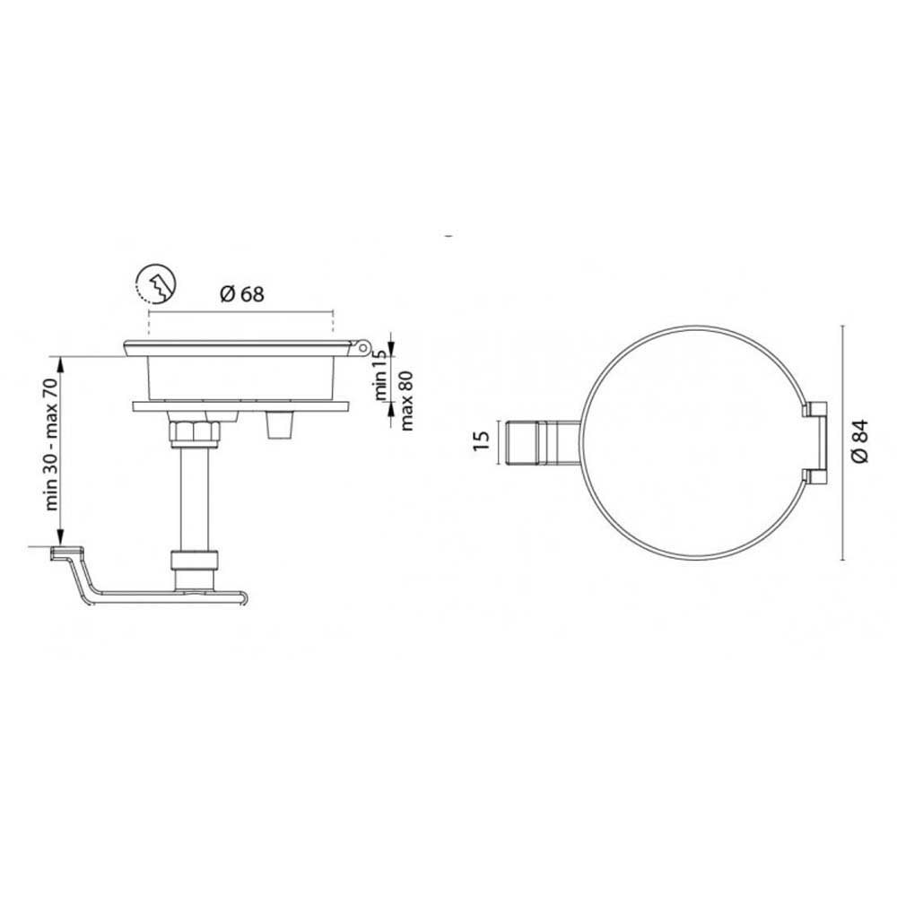 Купить Foresti & suardi 5050123S Ручка люка с замком Silver 84 mm  7ft.ru в интернет магазине Семь Футов