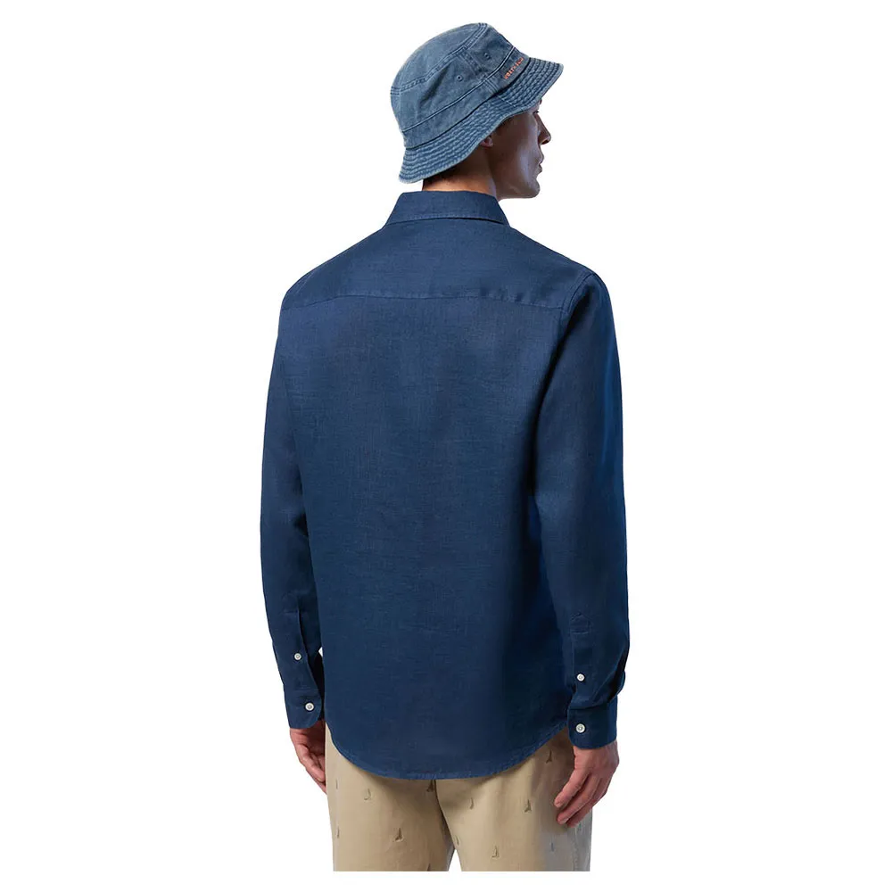 Купить North sails 664368-0787-XXL Рубашка с длинным рукавом 664368 Голубой Dark Denim 2XL 7ft.ru в интернет магазине Семь Футов