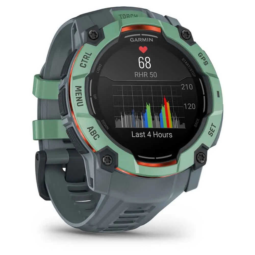 Купить Garmin 010-03020-01 Часы Instinct 3 50 mm Amoled Зеленый  Green / Grey 7ft.ru в интернет магазине Семь Футов