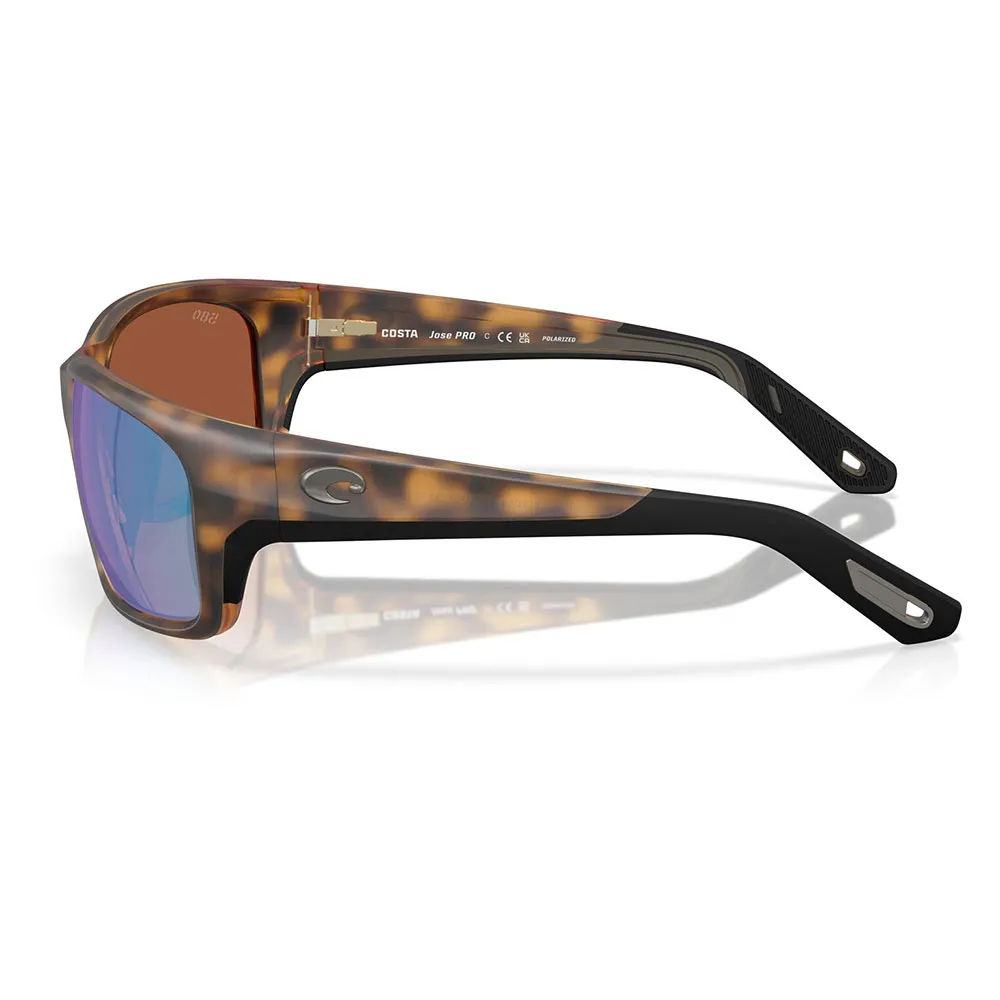 Купить Costa 06S9106-91061262 поляризованные солнцезащитные очки Jose pro Matte Tortoise Green Mirror 580G/CAT3 7ft.ru в интернет магазине Семь Футов