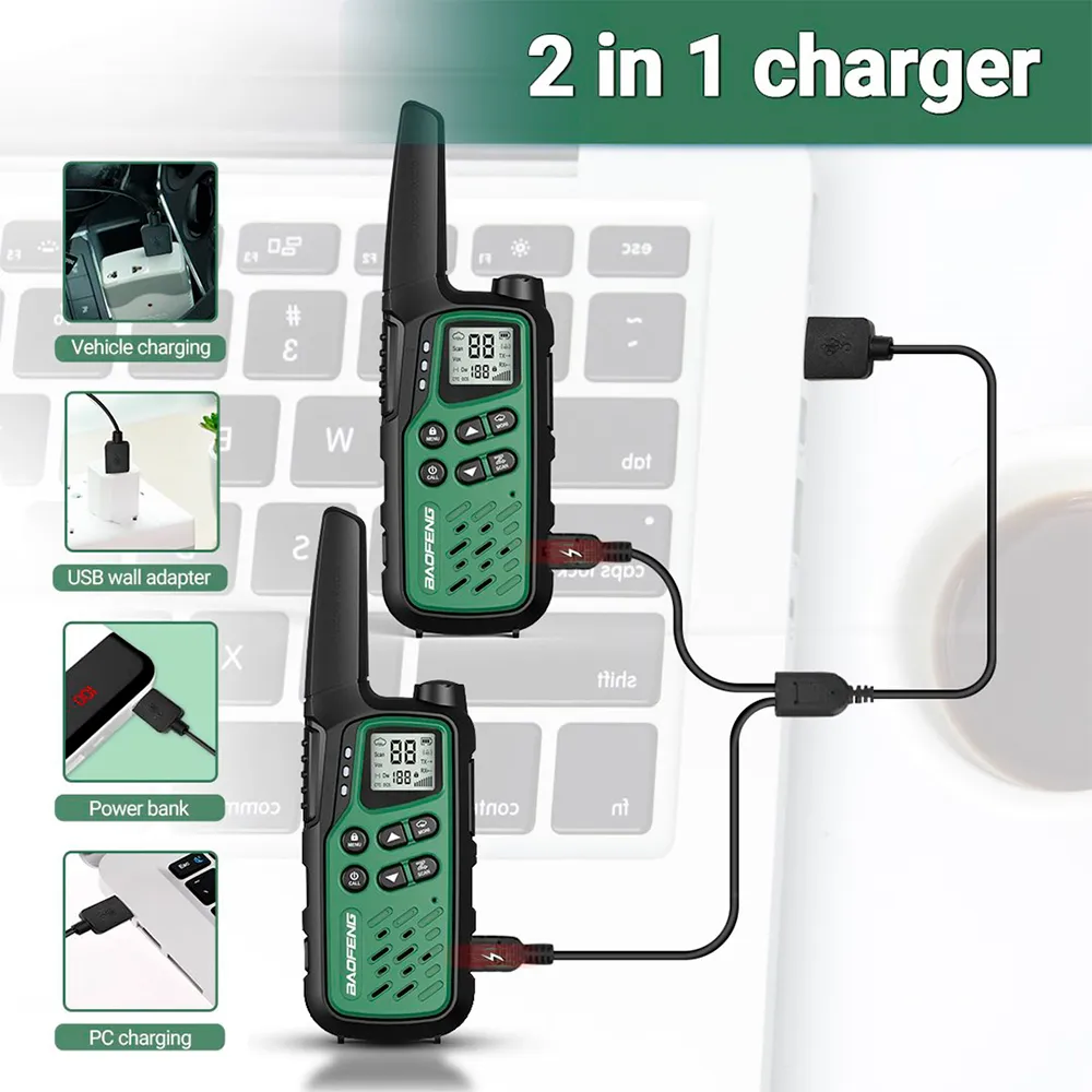 Купить Baofeng radbafkro0010 рация Bf-T25E 2 Единицы Green 25x12x8 7ft.ru в интернет магазине Семь Футов
