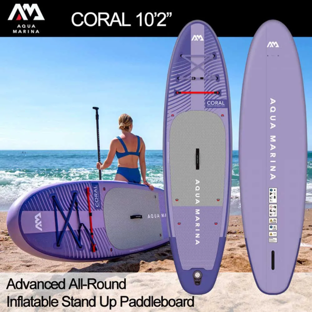 Купить Aqua marina bt-23copn Надувной комплект для падлбординга Coral 10´2´´ Night Fade 44x26x95 310 cm 7ft.ru в интернет магазине Семь Футов