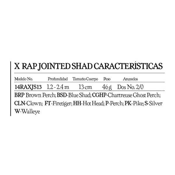 Купить Rapala 14RAXJS13BTO X-Rap Shad Шарнирный воблер 130 Mm 46g Многоцветный BTO 7ft.ru в интернет магазине Семь Футов