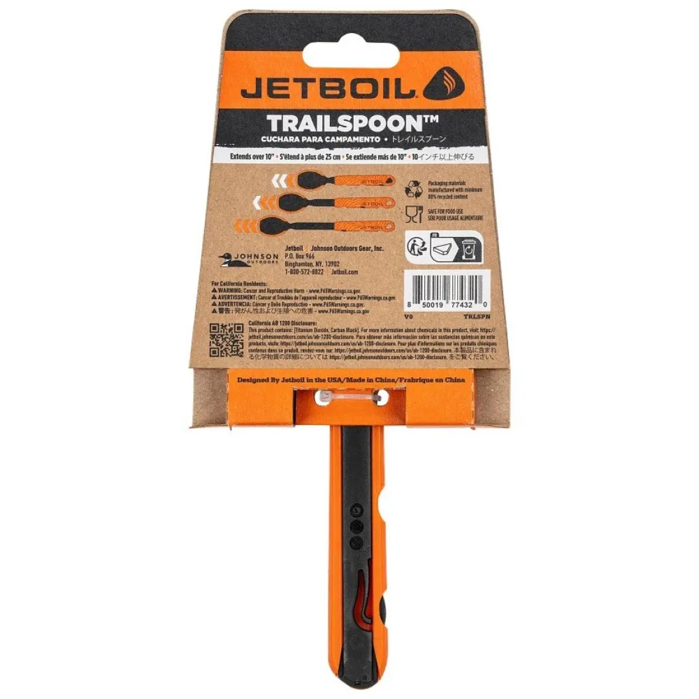 Купить Jetboil JBTRLSPN-EU ложка Trail  Black / Orange 7ft.ru в интернет магазине Семь Футов
