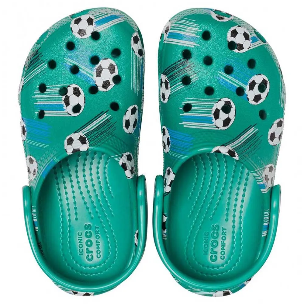 Купить Crocs 206417-degr-c4 Деревянные башмаки ™ Classic Sport Ball Green 35x25x15 EU 19 7ft.ru в интернет магазине Семь Футов